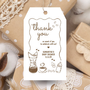 A Baby is Brewing Coffee Baby Shower Favor Tags