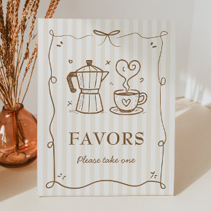 A Baby Is Brewing Coffee Baby Shower Favors Sign