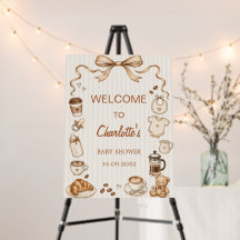 A Baby Is Brewing Coffee Baby Shower Foam Board