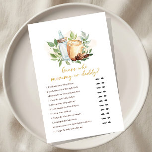 A Baby is Brewing Coffee Baby Shower Guess Game