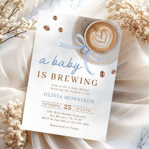 A Baby is Brewing Coffee Baby Shower Invitation