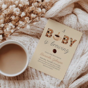 A Baby is Brewing Coffee Baby Shower Invitation