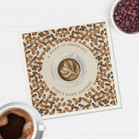 A Baby Is Brewing Coffee Baby Shower Napkin