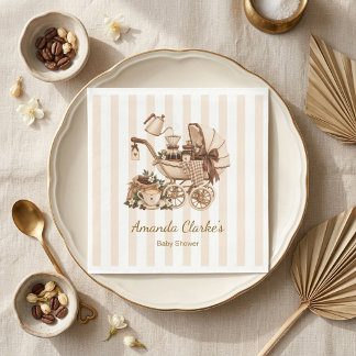 A Baby is Brewing Coffee Baby Shower Napkins