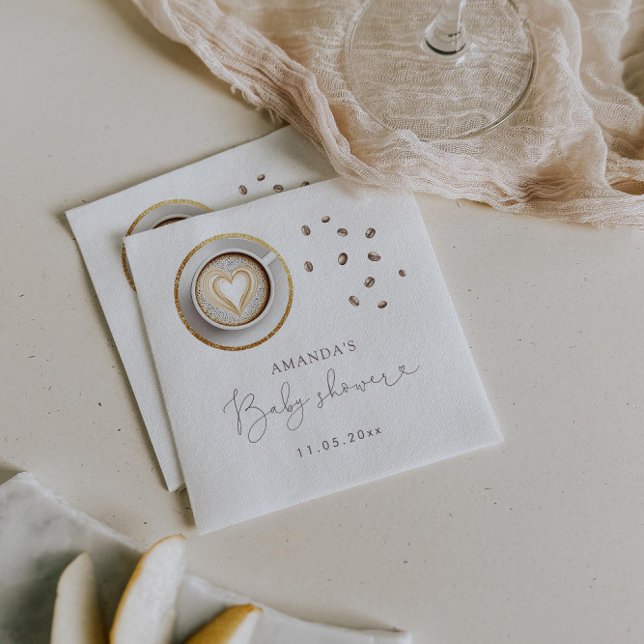 A Baby Is Brewing Coffee Baby Shower  Napkins (Creator Uploaded)
