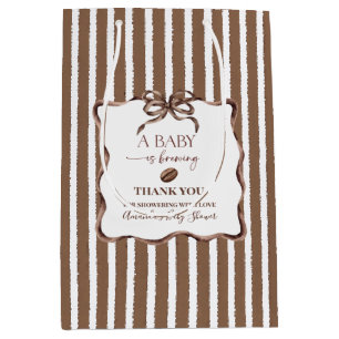A Baby Is Brewing Coffee Baby Shower Party Medium Gift Bag