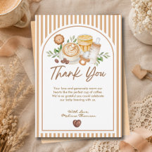 A Baby Is Brewing Coffee Baby Shower Thank You  