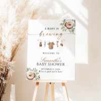 A Baby Is Brewing Coffee Baby Shower Welcome Sign
