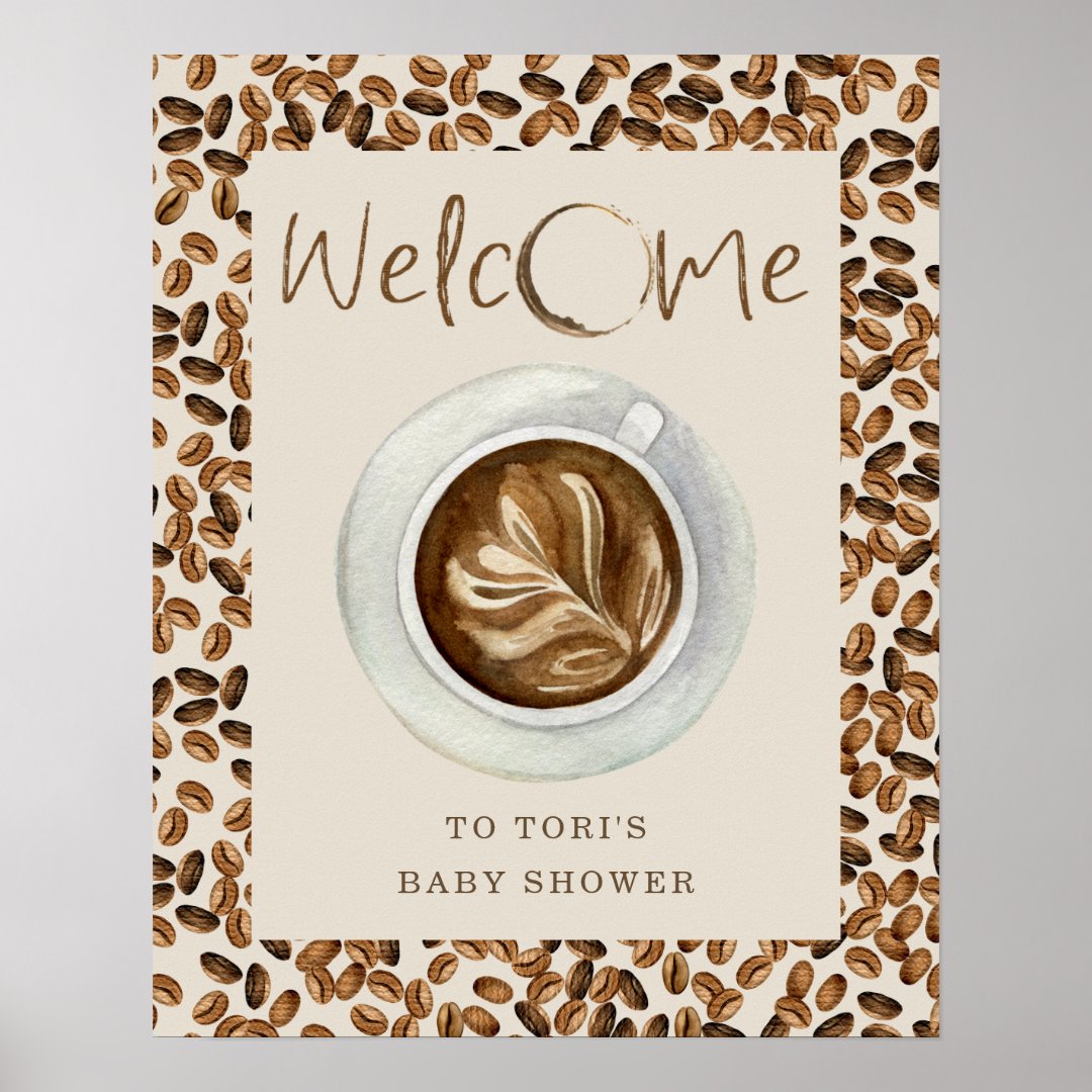 thumbnail image 2 of A Baby Is Brewing Bottle Coffee Glass Baby Shower Banner 2 of 14