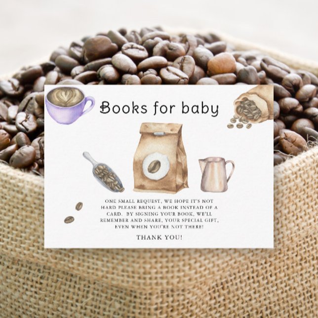 A baby is brewing coffee Books for baby Enclosure Card (Creator Uploaded)