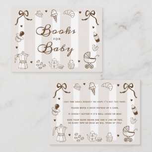 A Baby is Brewing Coffee Cafe Bebe Books for Baby Enclosure Card