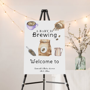 A Baby Is Brewing Coffee Cup Baby Shower Foam Board
