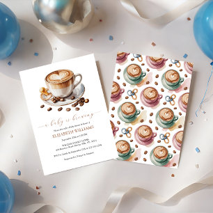 A Baby Is Brewing Coffee & Milk Baby Shower Invitation
