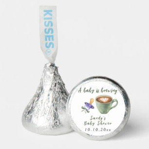 A Baby Is Brewing Coffee Pacifier Bow Baby Shower Hershey®'s Kisses®