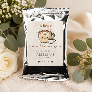 A Baby is Brewing Cute Coffee Baby Shower  Drink Mix
