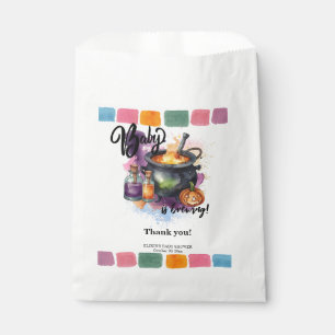 A Baby Is Brewing Cute Halloween Baby Shower Favor Bag