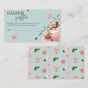A Baby is Brewing Diaper Raffle Baby shower Enclosure Card