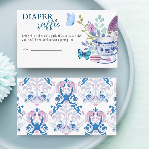 A Baby is Brewing Diaper Raffle Baby shower Enclosure Card
