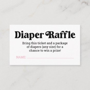 A Baby Is Brewing Diaper Raffle Ticket Enclosure by Charmworthy at Zazzle