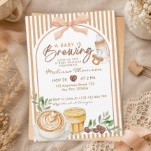 A Baby Is Brewing Fall Coquette Coffee Baby Shower