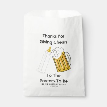 A Baby Is Brewing Favor Bags by Cardinal_Corner at Zazzle