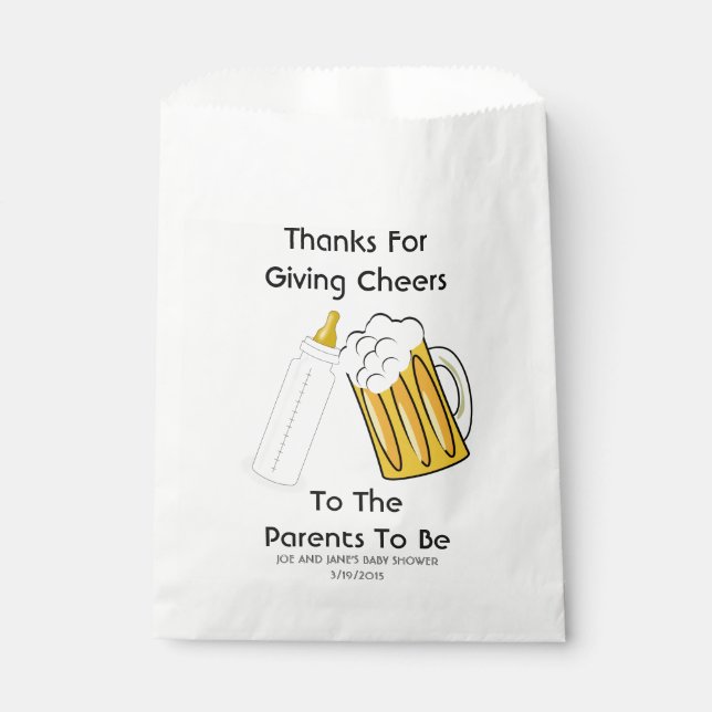 A Baby Is Brewing Favor Bags (Front)