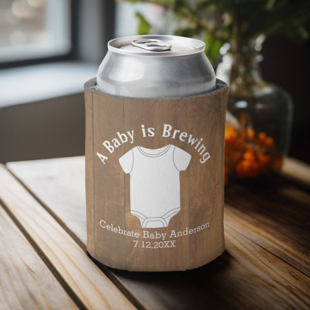 A Baby Is Brewing - Gender Neutral Shower Favor Can Cooler