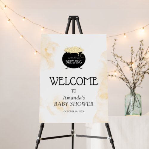 A Baby Is Brewing Gender Neutral Shower Welcome Foam Board