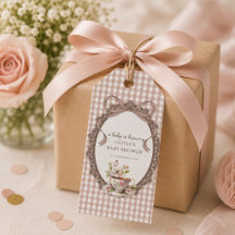 A Baby is Brewing Gingham Coffee Baby Shower