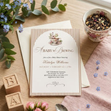 A Baby is Brewing Gingham Coffee Baby Shower