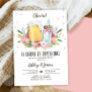 A Baby is Brewing Girl Cheers Coed Baby Shower Inv Invitation