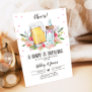 A Baby is Brewing Girl Cheers Coed Baby Shower Invitation