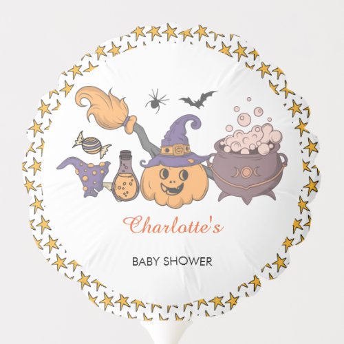 A Baby Is Brewing Halloween Baby Shower Balloon
