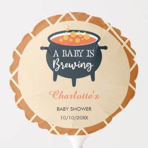 A Baby Is Brewing Halloween Baby Shower Balloon