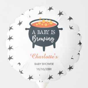 A Baby Is Brewing Halloween Baby Shower Balloon