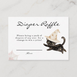 A Baby is Brewing Halloween Baby Shower Diaper Enclosure Card