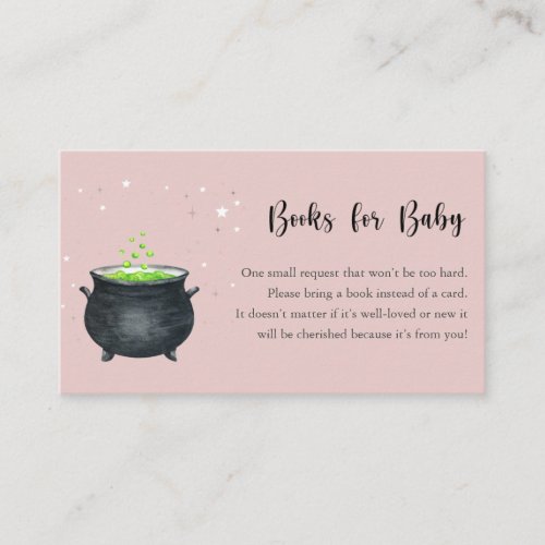 A Baby is Brewing Halloween Baby Shower Enclosure Card