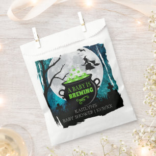 A Baby Is Brewing Halloween Baby Shower Favor Bag