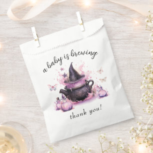 A Baby Is Brewing Halloween Baby Shower Favor Bag