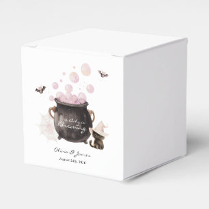 A Baby is Brewing Halloween Baby Shower Favor Boxes