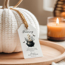 'a Baby is Brewing' Halloween Baby Shower Favor
