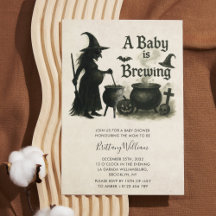 A Baby Is Brewing Halloween Baby Shower