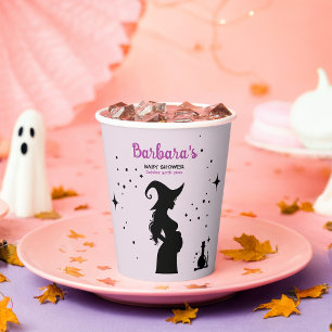 A Baby Is Brewing Halloween Baby Shower Paper Cups