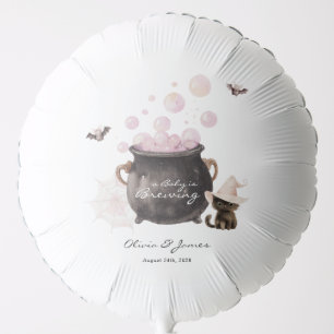 A Baby is Brewing Halloween Baby Shower Welcome Balloon