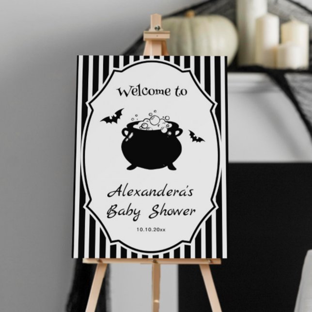 A Baby is Brewing Halloween Baby Shower Welcome Foam Board (Creator Uploaded)