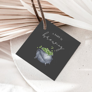 A Baby is Brewing Halloween   Favor Tags