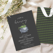 A Baby is Brewing Halloween | Invitation