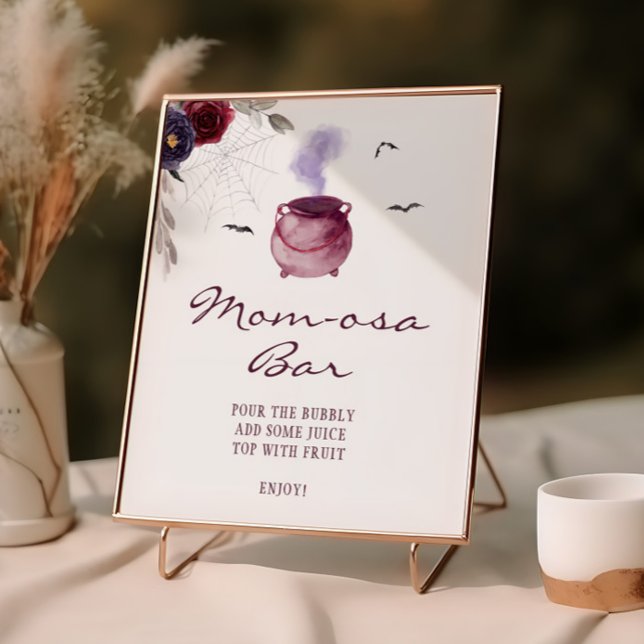 A Baby Is Brewing Halloween Momosa Bar Poster (Creator Uploaded)