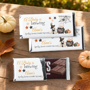 A Baby Is Brewing Halloween Treat Hershey Bar Favors