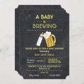 A Baby Is Brewing Invitation (Front/Back)